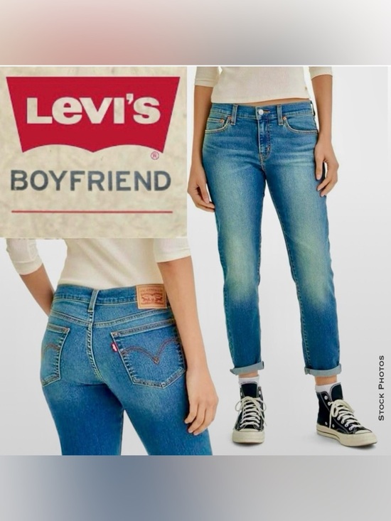 Levi's Denim - Levi's Boyfriend Jeans Mid-Rise Tapered Leg (W31 L27)